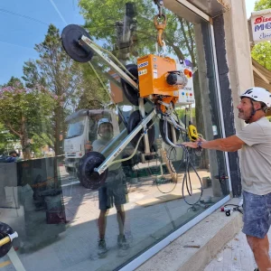 Instalación de vidrios grandes paso a paso